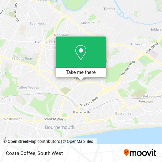 Costa Coffee map