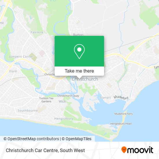 Christchurch Car Centre map