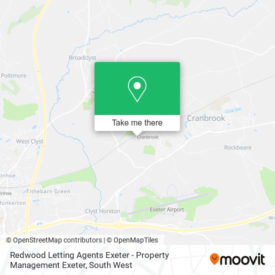 Redwood Letting Agents Exeter - Property Management Exeter map