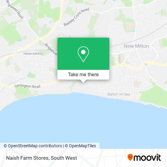 Naish Farm Stores map