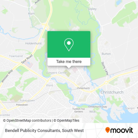 Bendell Publicity Consultants map
