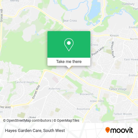 Hayes Garden Care map