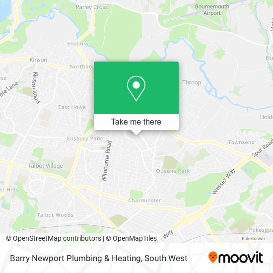 Barry Newport Plumbing & Heating map