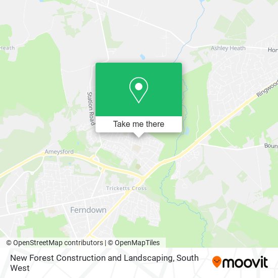 New Forest Construction and Landscaping map