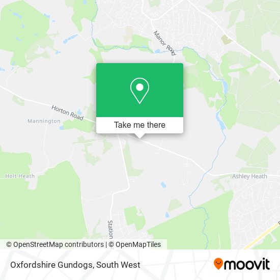 Oxfordshire Gundogs map