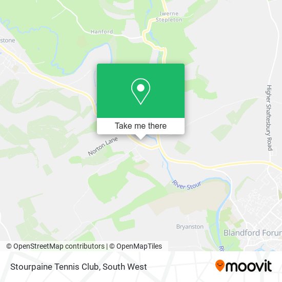 Stourpaine Tennis Club map