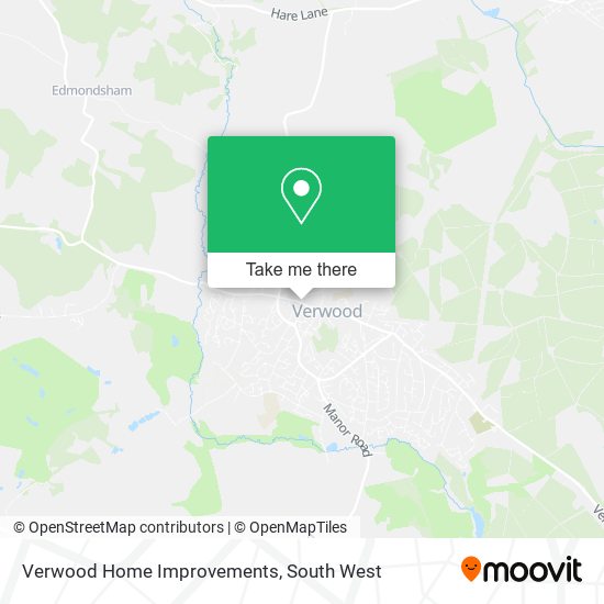 Verwood Home Improvements map