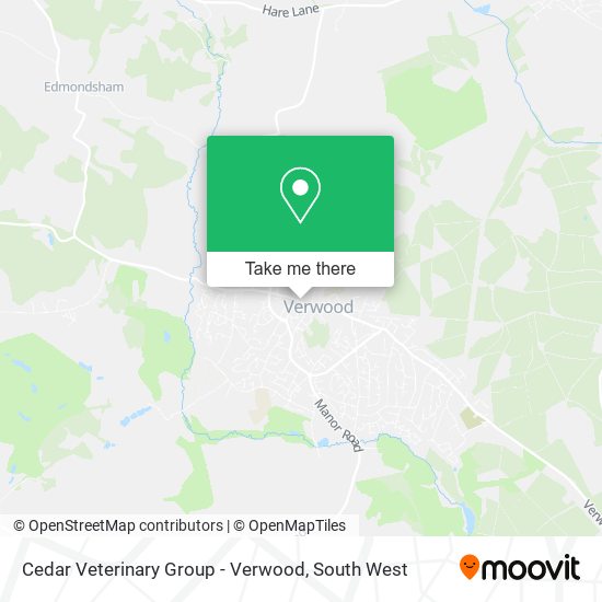 Cedar Veterinary Group - Verwood map