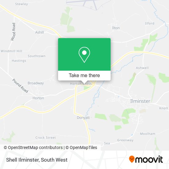 Shell Ilminster map