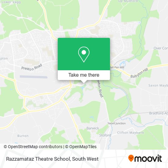 Razzamataz Theatre School map