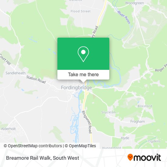 Breamore Rail Walk map