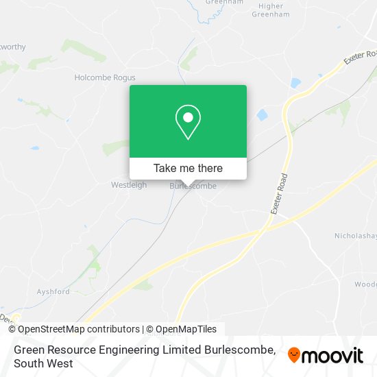 Green Resource Engineering Limited Burlescombe map