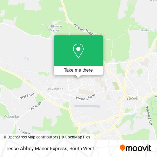 Tesco Abbey Manor Express map