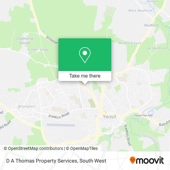 D A Thomas Property Services map