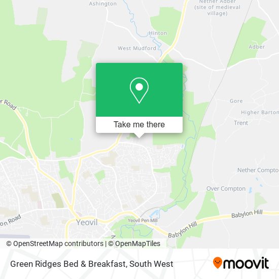 Green Ridges Bed & Breakfast map