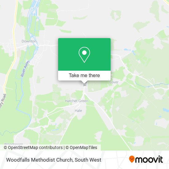 Woodfalls Methodist Church map