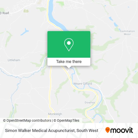 Simon Walker Medical Acupuncturist map