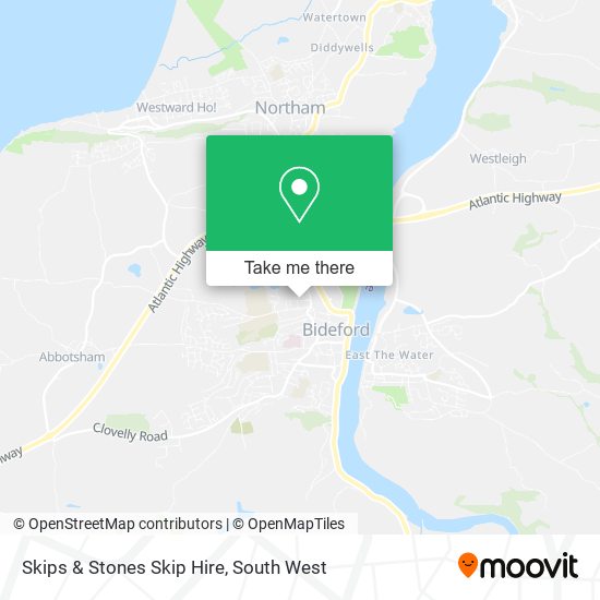 Skips & Stones Skip Hire map