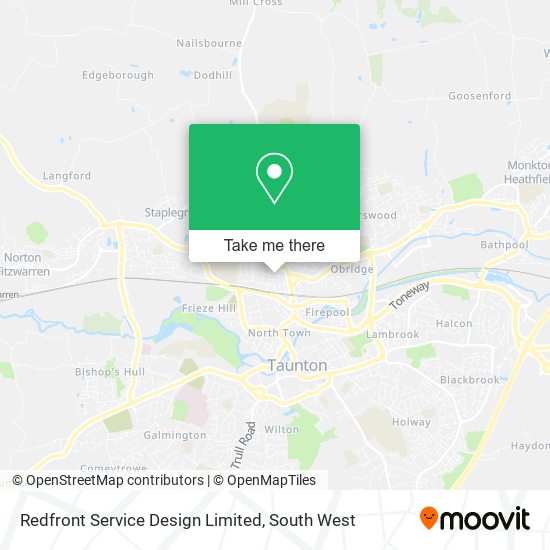 Redfront Service Design Limited map