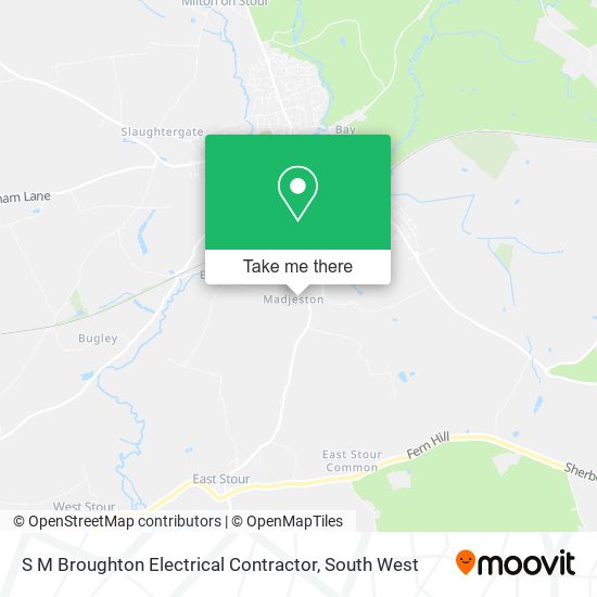 S M Broughton Electrical Contractor map