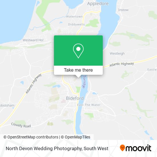 North Devon Wedding Photography map