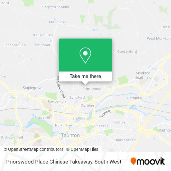 Priorswood Place Chinese Takeaway map