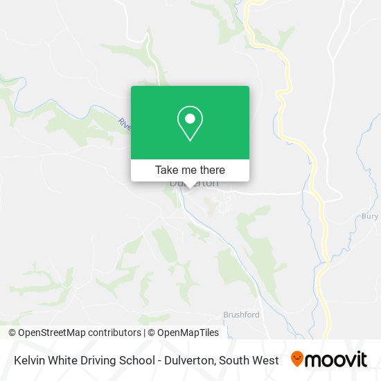 Kelvin White Driving School - Dulverton map
