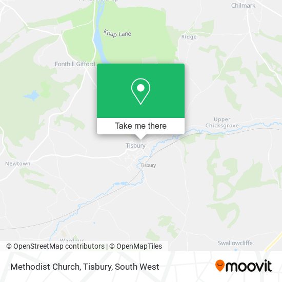 Methodist Church, Tisbury map
