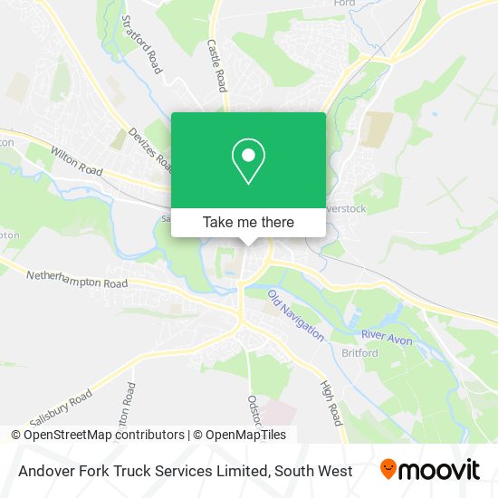 Andover Fork Truck Services Limited map