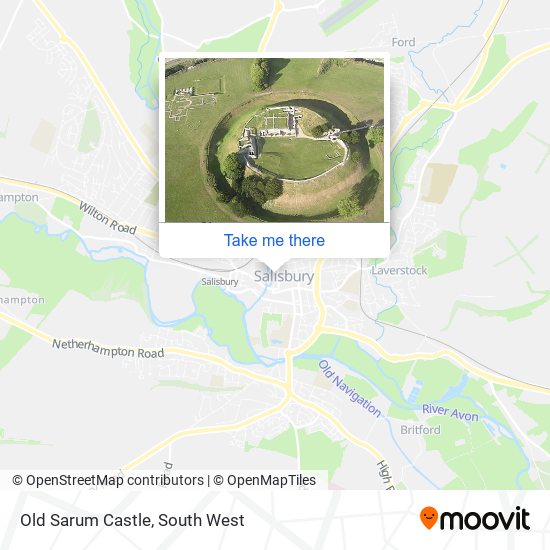 Old Sarum Castle map