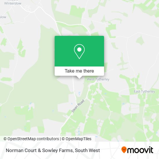 Norman Court & Sowley Farms map