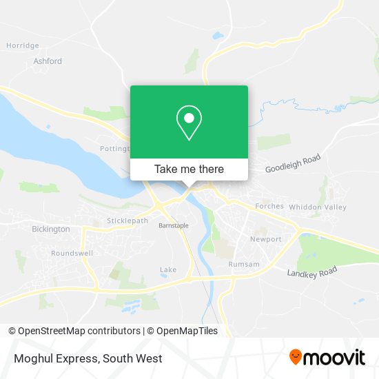 Moghul Express map