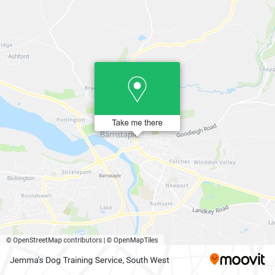 Jemma's Dog Training Service map