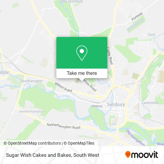 Sugar Wish Cakes and Bakes map