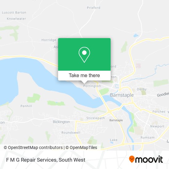 F M G Repair Services map