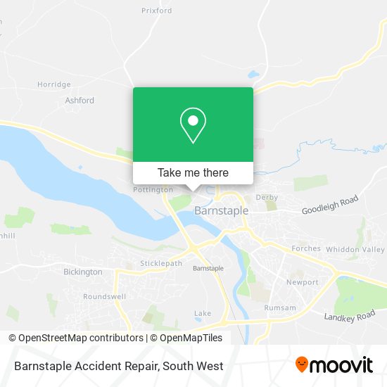 Barnstaple Accident Repair map