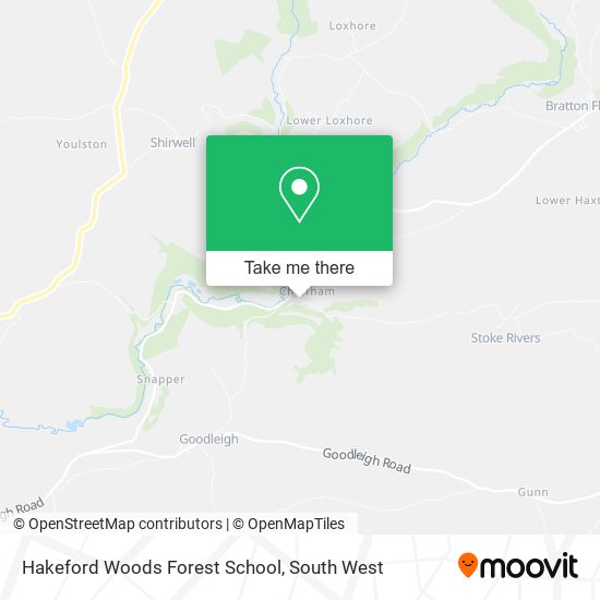 Hakeford Woods Forest School map