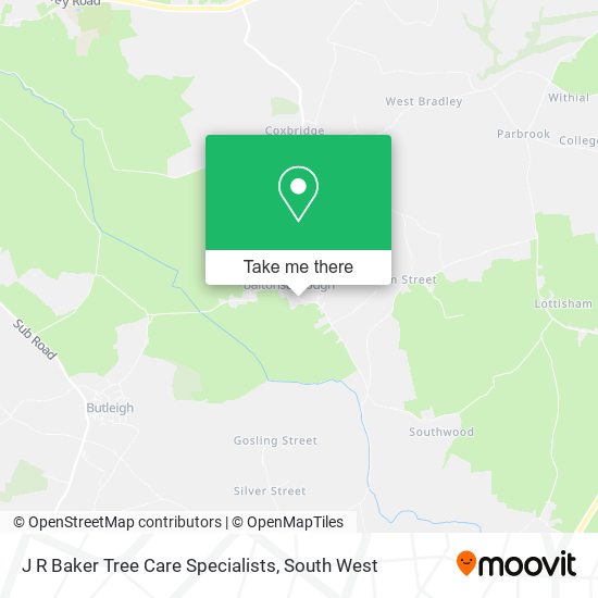 J R Baker Tree Care Specialists map