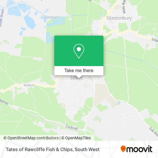 Tates of Rawcliffe Fish & Chips map