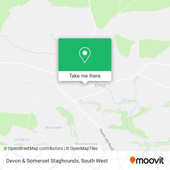 Devon & Somerset Staghounds map