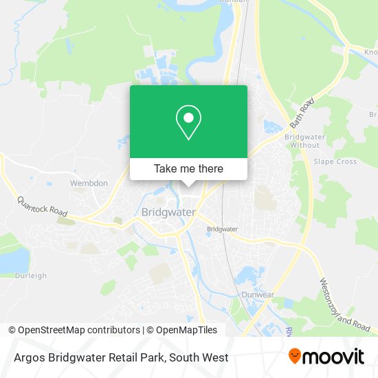 Argos Bridgwater Retail Park map