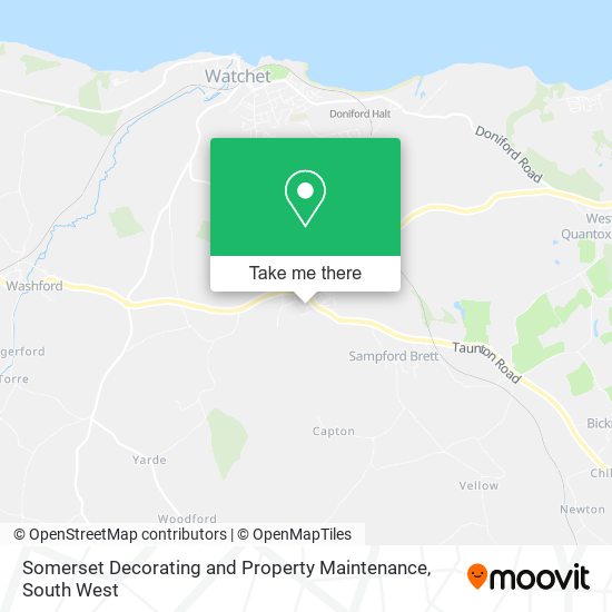 Somerset Decorating and Property Maintenance map