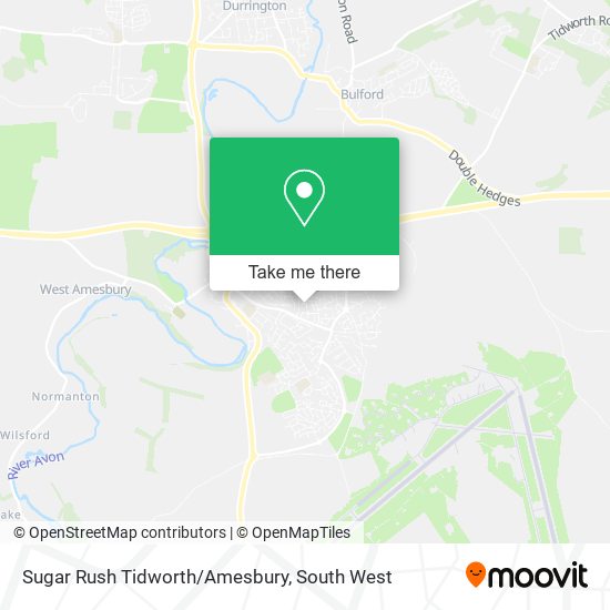 Sugar Rush Tidworth/Amesbury map