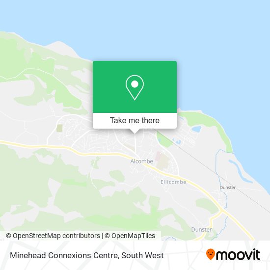 Minehead Connexions Centre map