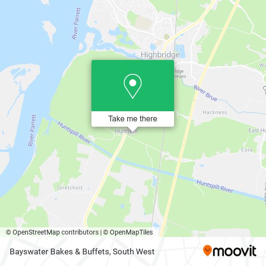 Bayswater Bakes & Buffets map