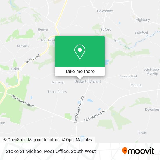 Stoke St Michael Post Office map