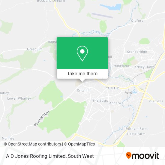 A D Jones Roofing Limited map