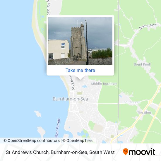St Andrew's Church, Burnham-on-Sea map