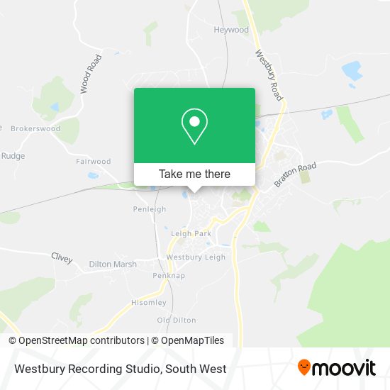 Westbury Recording Studio map