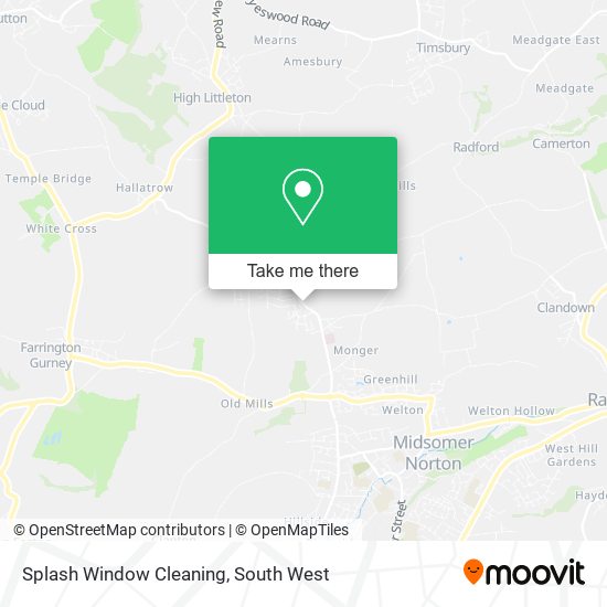 Splash Window Cleaning map